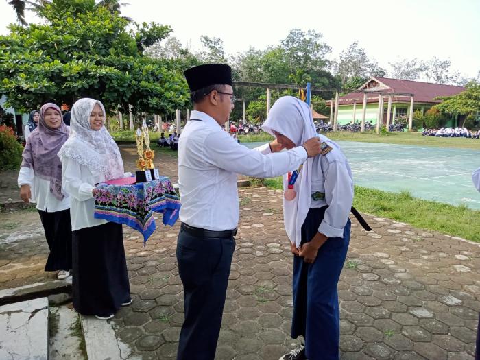 Letisya Azahra  Siswi MTs. N 3 Sarolangun  Meraih Juara ke 3  Taekwondo Kejuaraan Kota Jambi Champoinship 2023. 