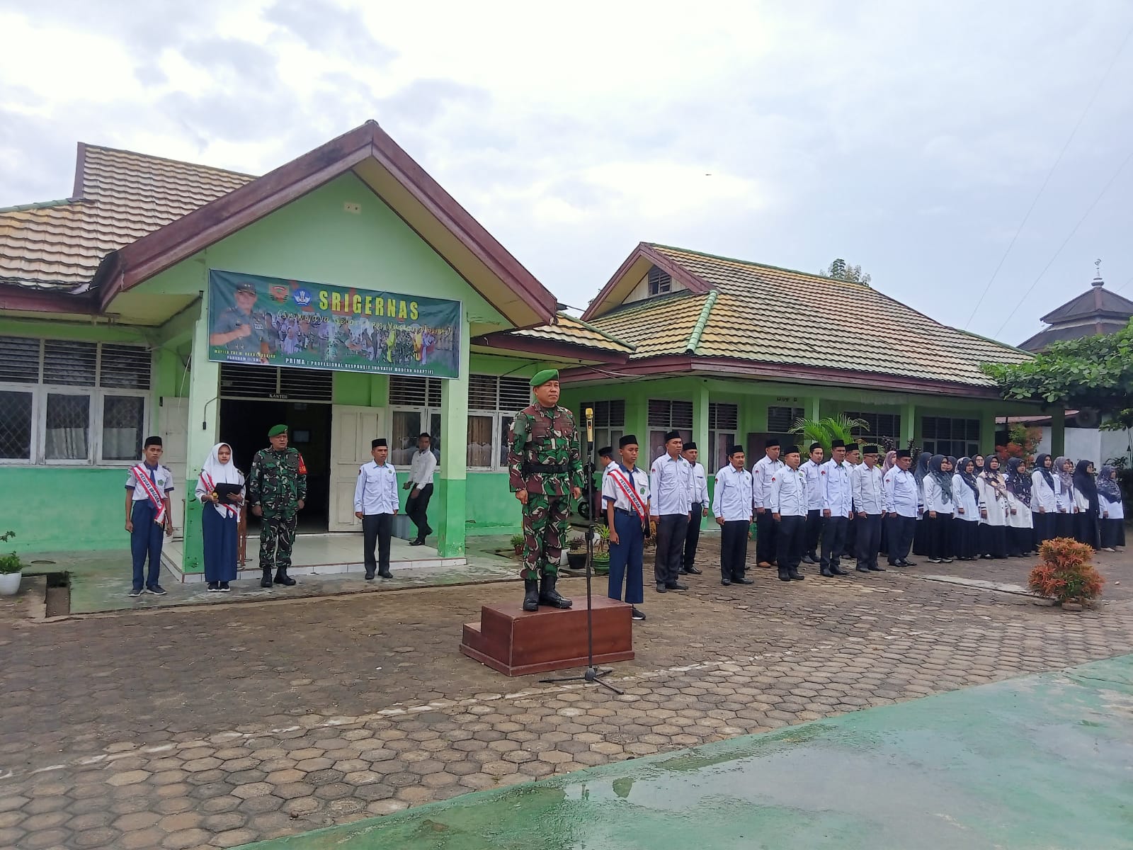 KUNJUNGAN DANRAMIL 420-02/LIMUN KE MTsN 3 SAROLANGUN 2025. 