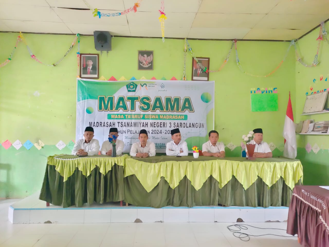 MTs.N 3 SAROLANGUN GELAR  MATSAMA PESERTA DIDIK BARU   TAHUN PELAJARAN 2024/2025.